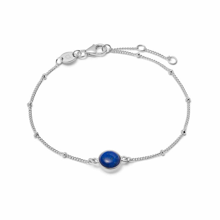 Daisy London Sterling Silver Lapis Healing Stone bracelet - MococoDaisy LondonHBR1004_SLV5056104103197Bracelets