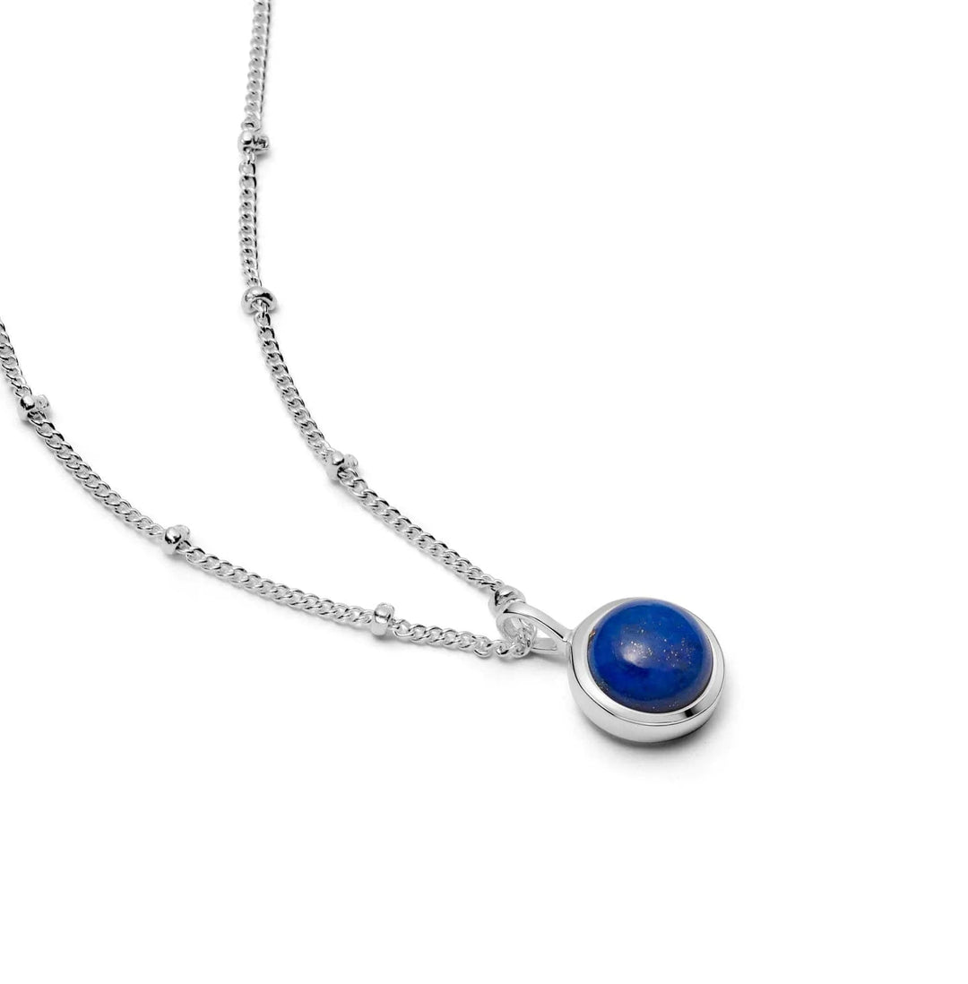 Daisy London Sterling Silver Lapis Healing Stone Necklace - MococoDaisy LondonHN1004_SLV5056104102817Necklaces