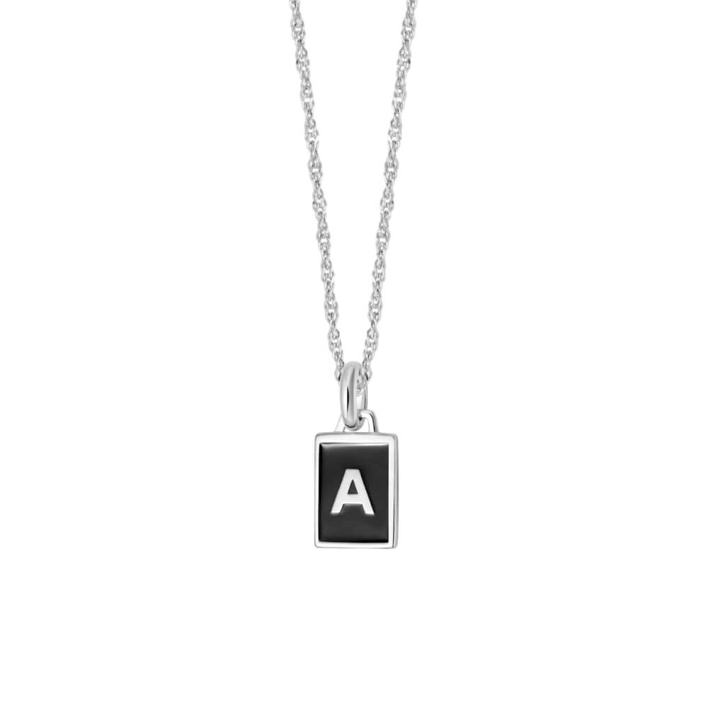 Daisy London Sterling Silver Letter A Personalised Initial Necklace - MococoDaisy LondonBETA_SLVNecklaces