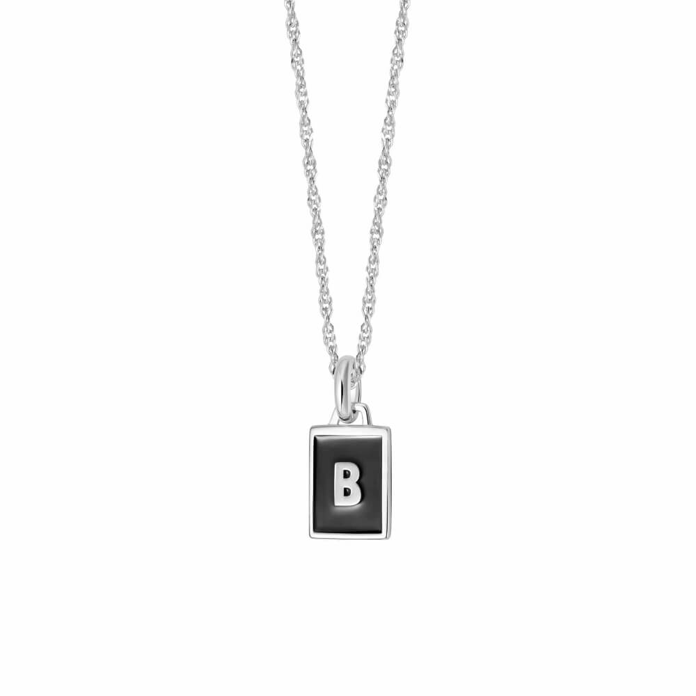 Daisy London Sterling Silver Letter B Personalised Initial Necklace - MococoDaisy LondonBETB_SLVNecklaces