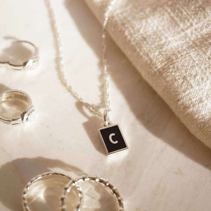 Daisy London Sterling Silver Letter C Personalised Initial Necklace - MococoDaisy LondonBETC_SLVNecklaces