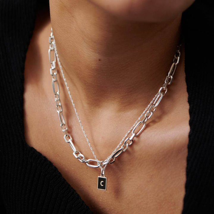 Daisy London Sterling Silver Letter C Personalised Initial Necklace - MococoDaisy LondonBETC_SLVNecklaces