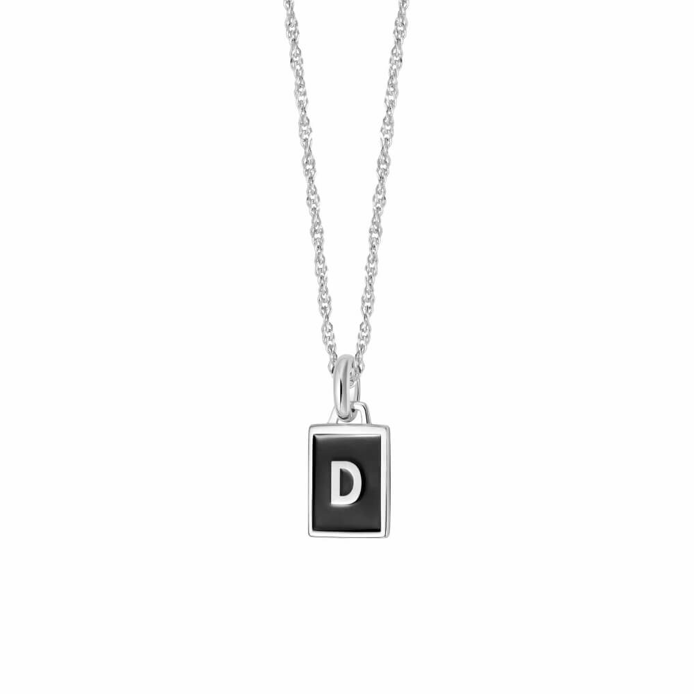 Daisy London Sterling Silver Letter D Personalised Initial Necklace - MococoDaisy LondonBETD_SLVNecklaces