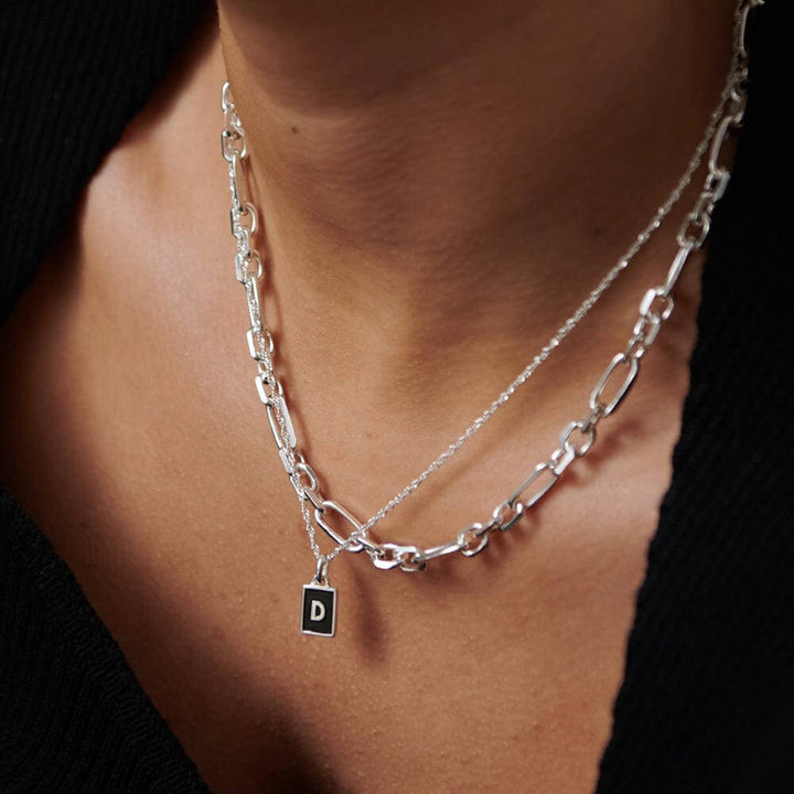 Daisy London Sterling Silver Letter D Personalised Initial Necklace - MococoDaisy LondonBETD_SLVNecklaces