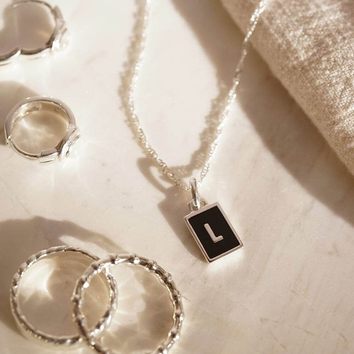 Daisy London Sterling Silver Letter L Personalised Initial Necklace - MococoDaisy LondonBETL_SLVNecklaces
