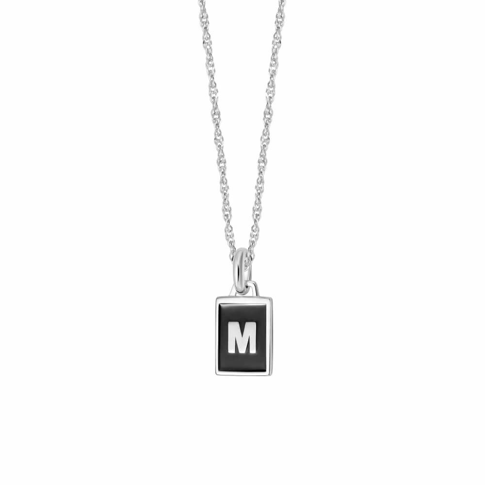 Daisy London Sterling Silver Letter M Personalised Initial Necklace - MococoDaisy LondonBETM_SLVNecklaces