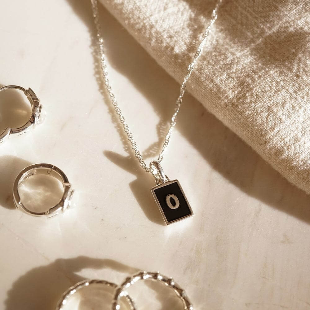 Daisy London Sterling Silver Letter O Personalised Initial Necklace - MococoDaisy LondonBETO_SLVNecklaces