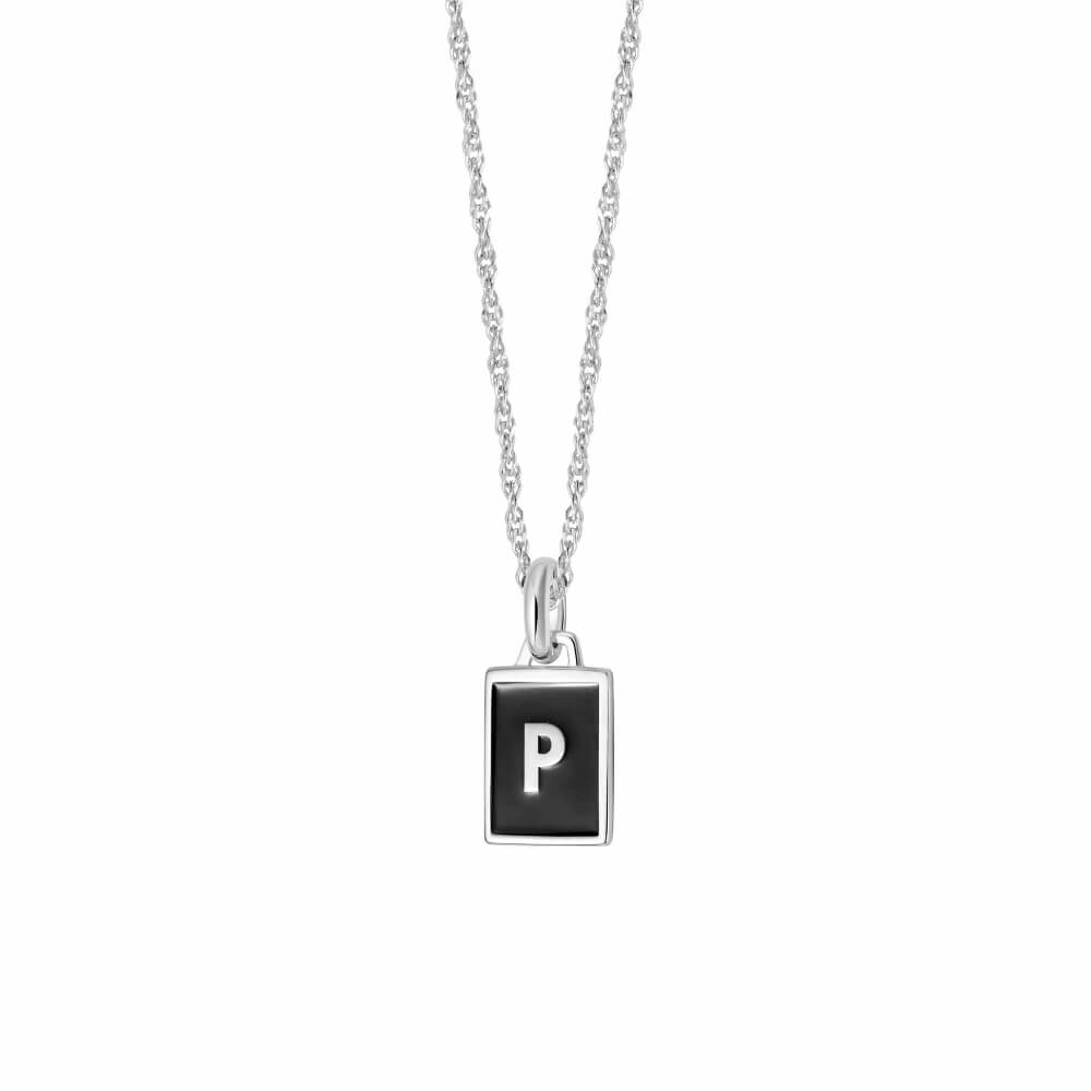 Daisy London Sterling Silver Letter P Personalised Initial Necklace - MococoDaisy LondonBETP_SLVNecklaces