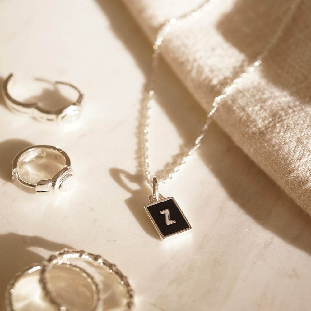 Daisy London Sterling Silver Letter Z Personalised Initial Necklace - MococoDaisy LondonBETZ_SLVNecklaces