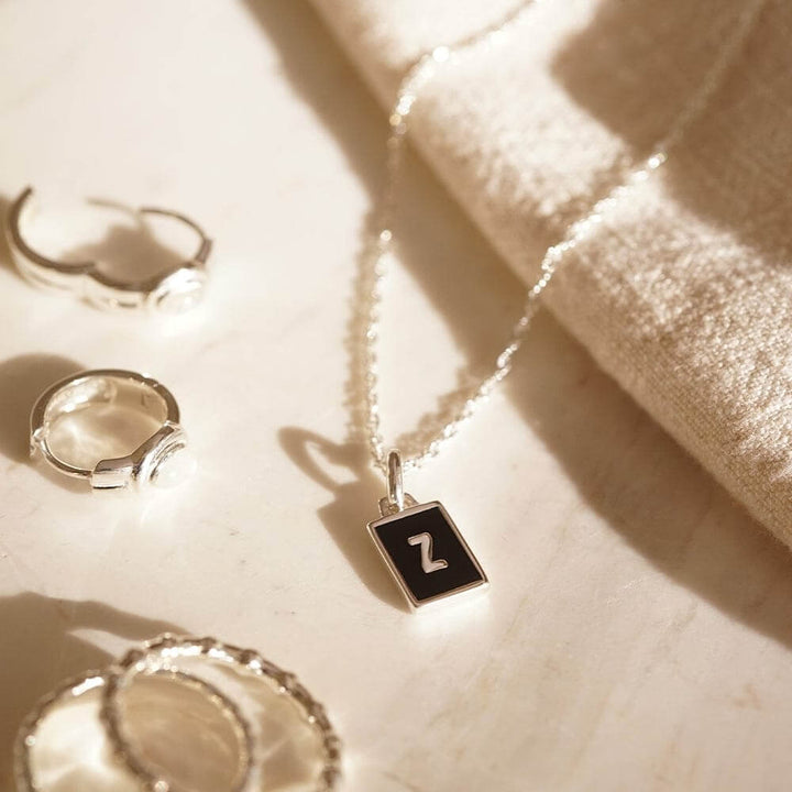 Daisy London Sterling Silver Letter Z Personalised Initial Necklace - MococoDaisy LondonBETZ_SLVNecklaces