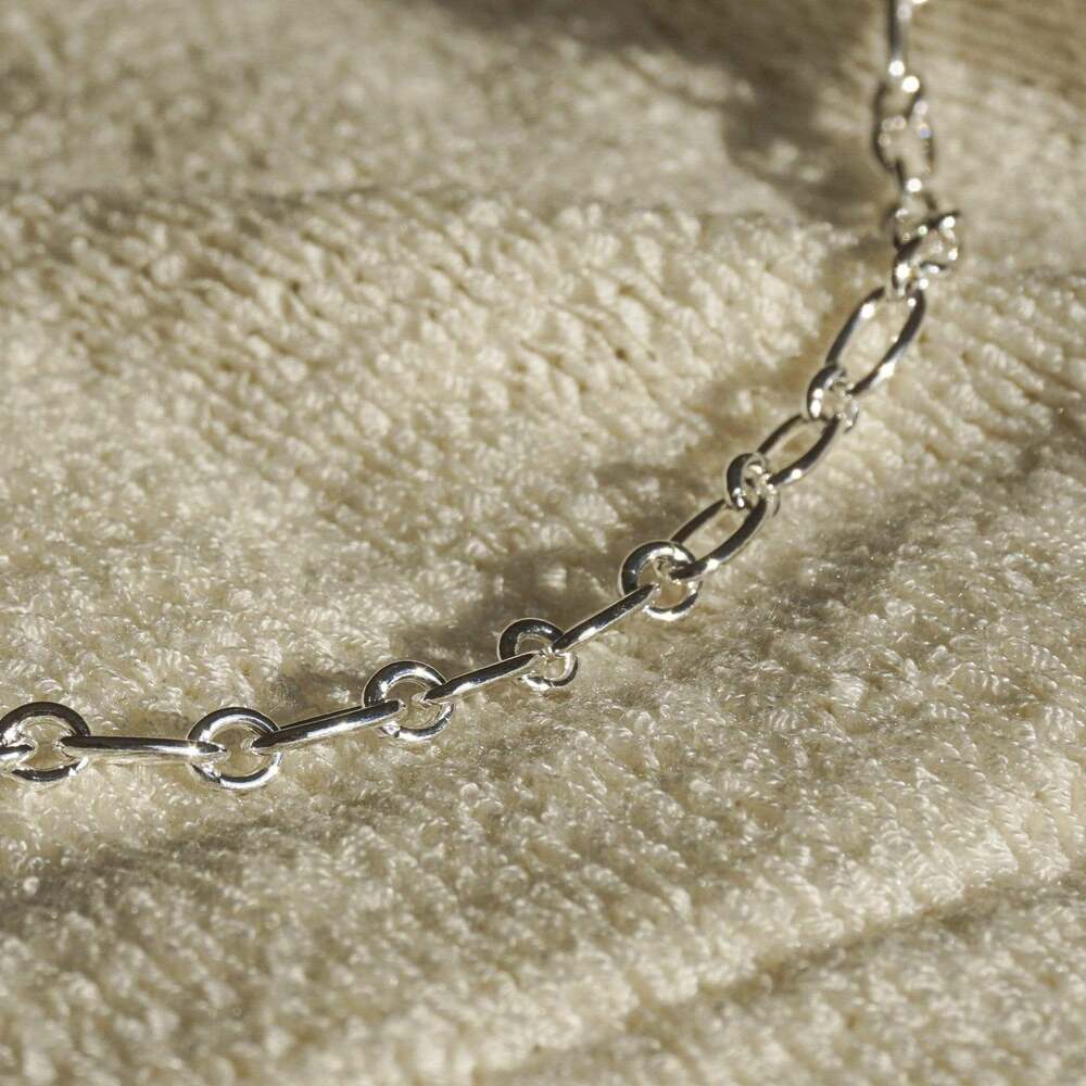 Daisy London Sterling Silver Linked Chain Bracelet Additional Image - 2
