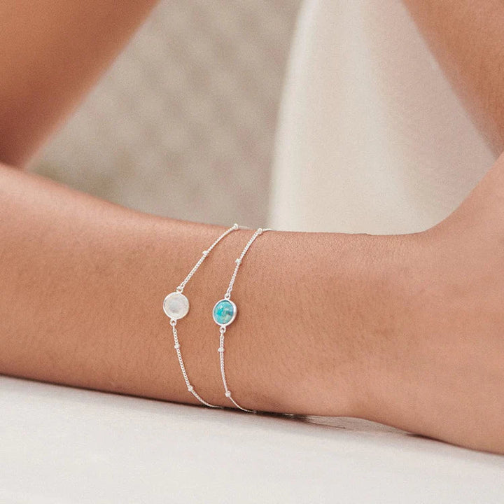 Daisy London Sterling Silver Moonstone Healing Stone Bracelet - MococoDaisy LondonHBR1011_SLVBracelets