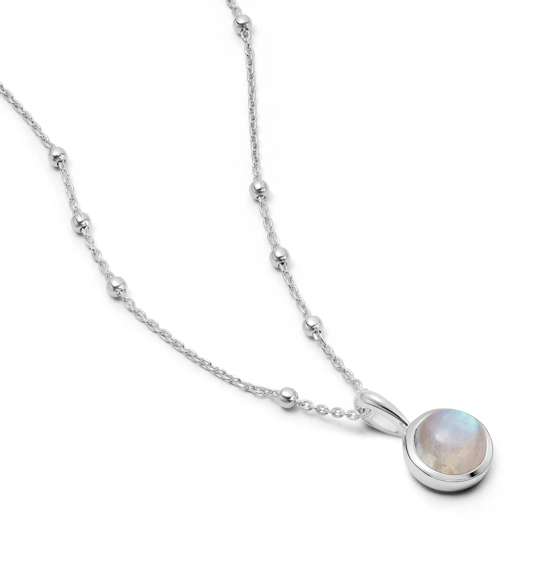 Daisy London Sterling Silver Moonstone Healing Stones Necklace - MococoDaisy LondonHN2011_SLVNecklaces