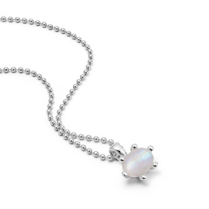 Daisy London Sterling Silver Moonstone Pendant Necklace