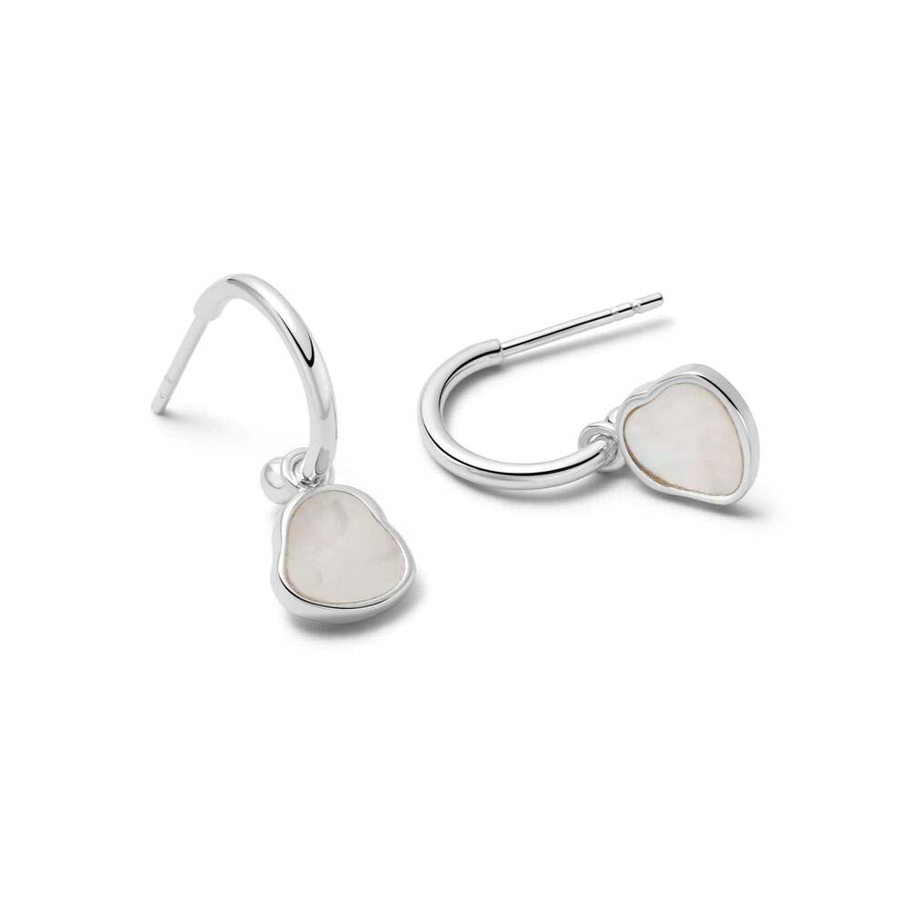 Sterling Mother Pearl Drop Earrings