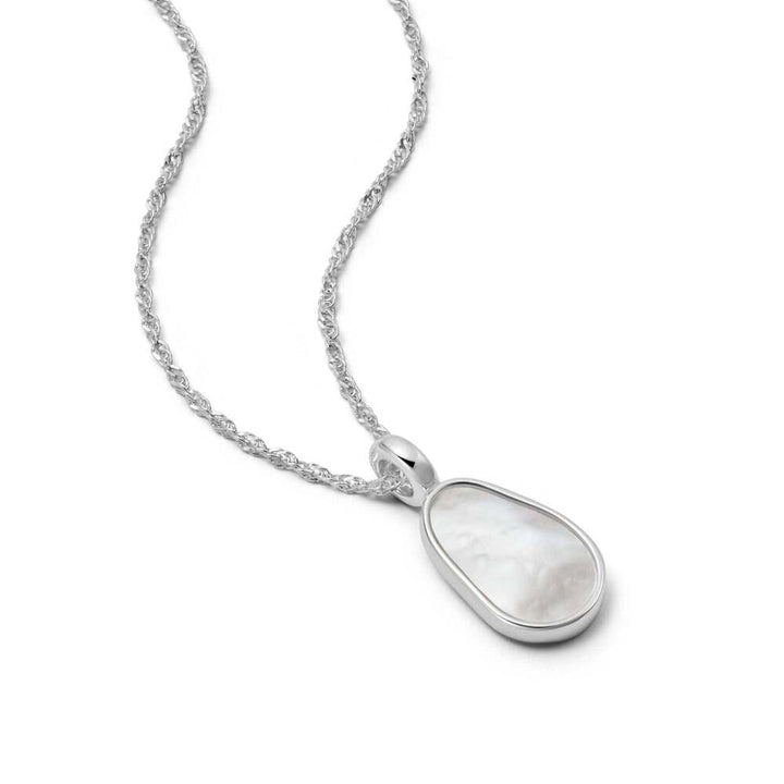 Daisy London Sterling Silver Mother Of Pearl Necklace