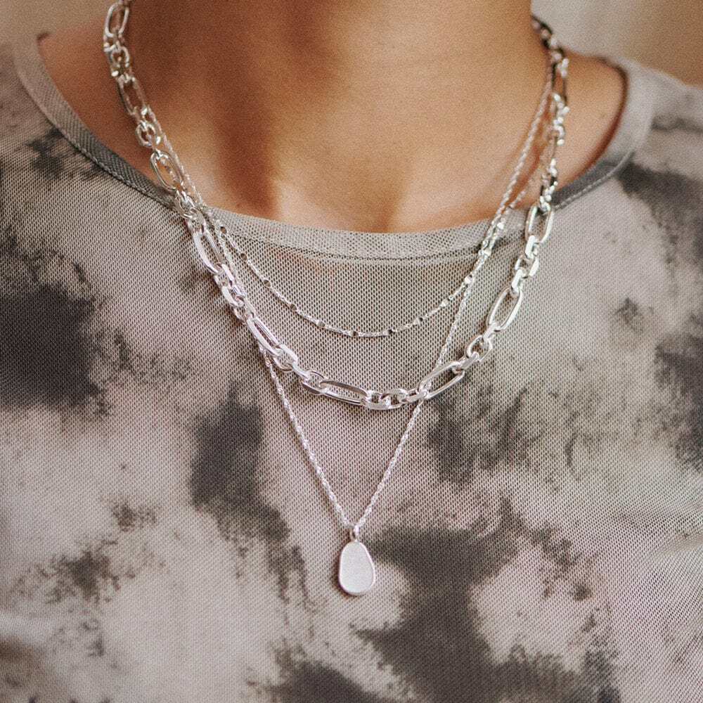 Daisy London Sterling Silver Mother Of Pearl Necklace Additional Image - 1