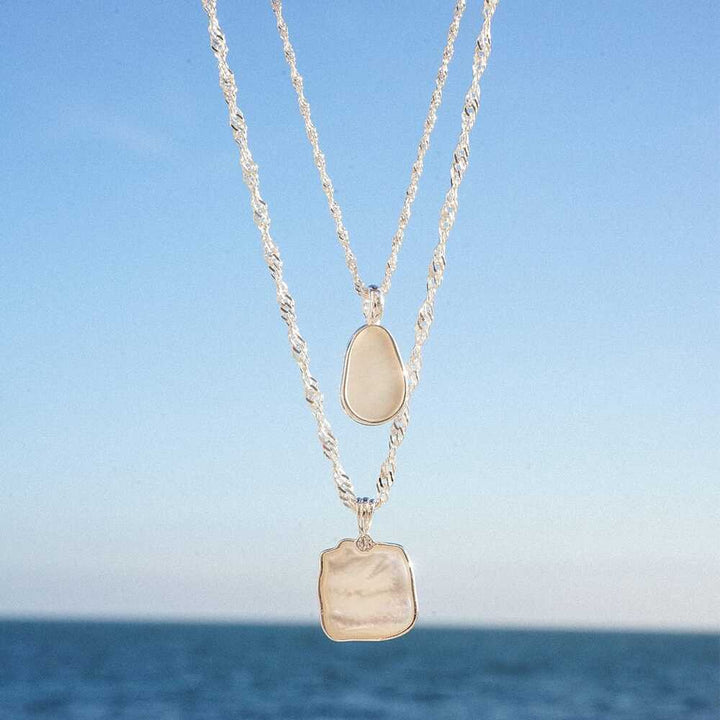 Daisy London Sterling Silver Mother Of Pearl Necklace Additional Image - 2