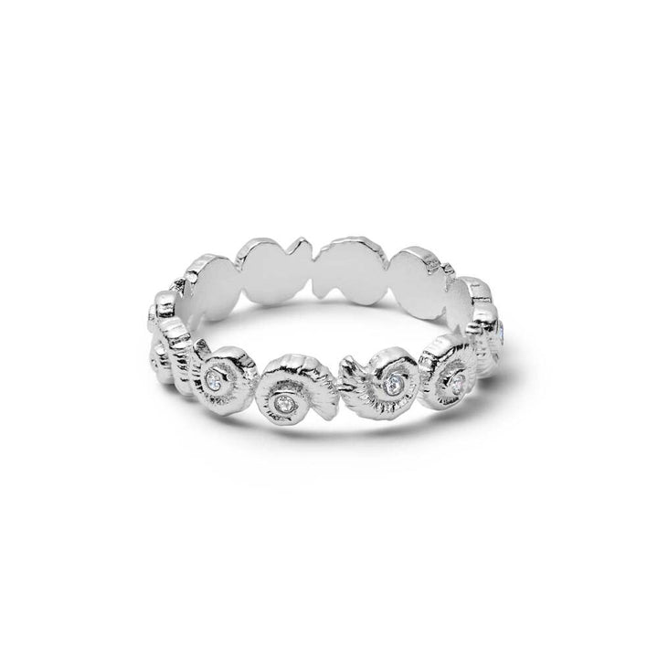 Daisy London Sterling Silver Multi Shell Wrap Ring