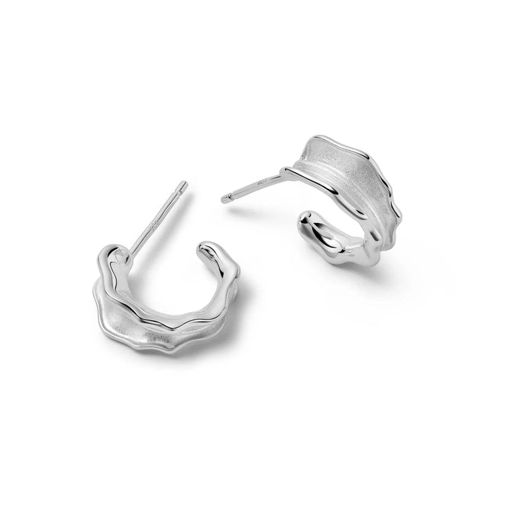 Daisy London Sterling Silver Organic Mini Hoop Earrings - MococoDaisy LondonSE13_SLVEarrings