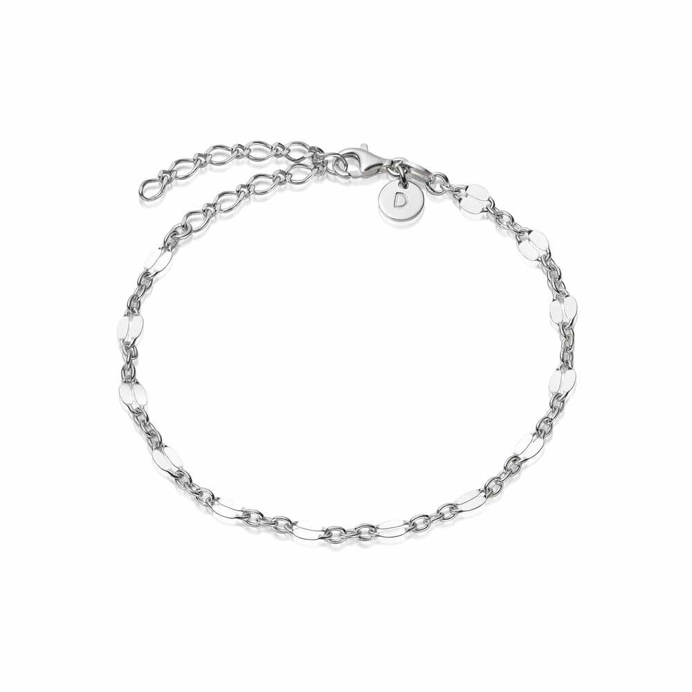 Daisy London Sterling Silver Peachy Chain Bracelet