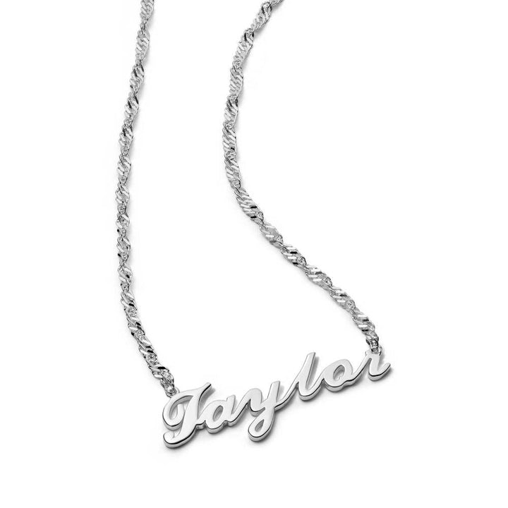 Daisy London Sterling Silver Personalised Carrie Name Necklace