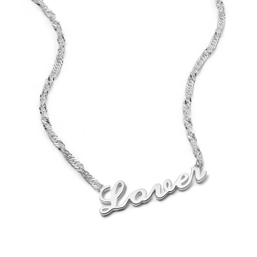 Daisy London Sterling Silver Personalised Carrie Name Necklace Additional Image - 4