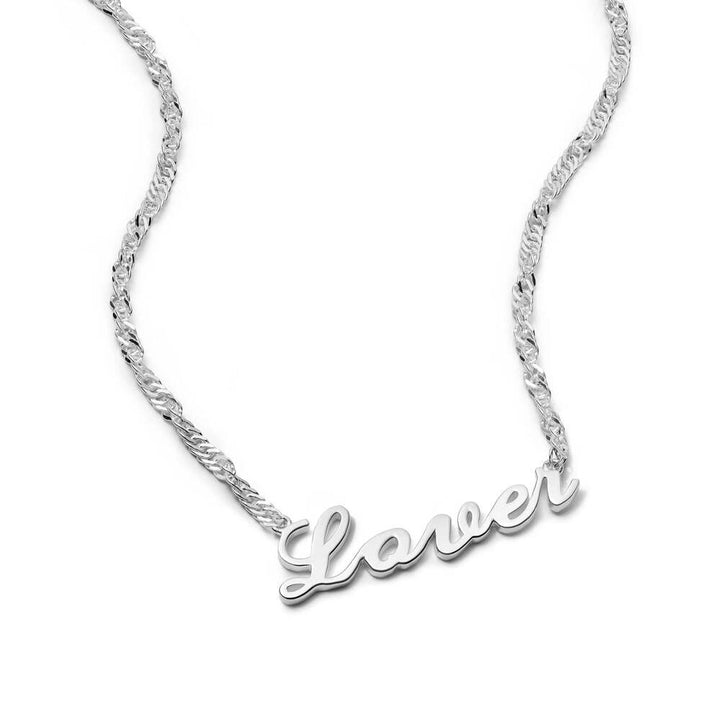 Daisy London Sterling Silver Personalised Carrie Name Necklace Additional Image - 4