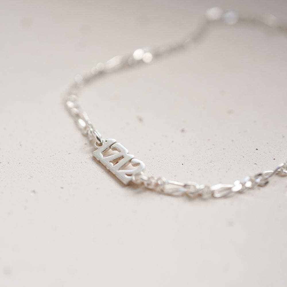 Daisy London Sterling Silver Personalised Date Bracelet Additional Image - 2