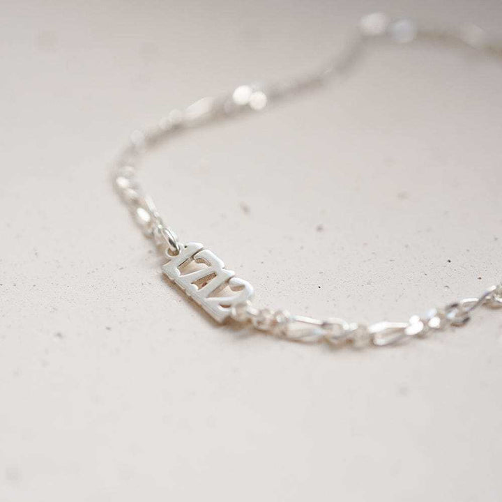 Daisy London Sterling Silver Personalised Date Bracelet Additional Image - 2
