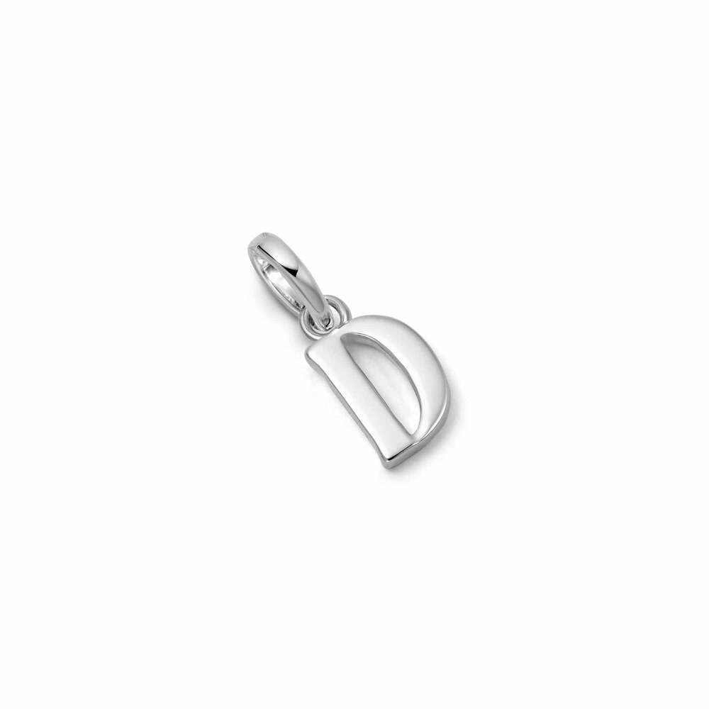 Daisy London Sterling Silver Personalised Initial Charm Pendant Additional Image - 14
