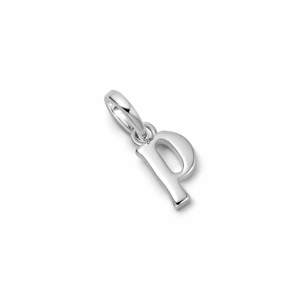 Daisy London Sterling Silver Personalised Initial Charm Pendant Additional Image - 45