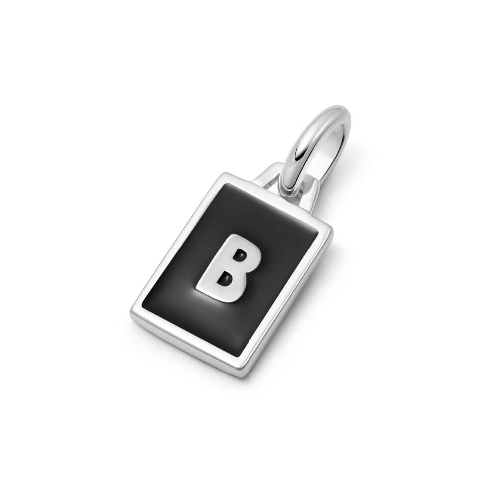 Daisy London Sterling Silver Personalised Initial Pendant-A image