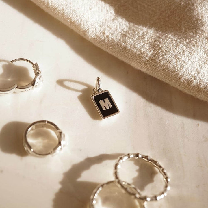 Daisy London Sterling Silver Personalised Initial Pendant-M image 2