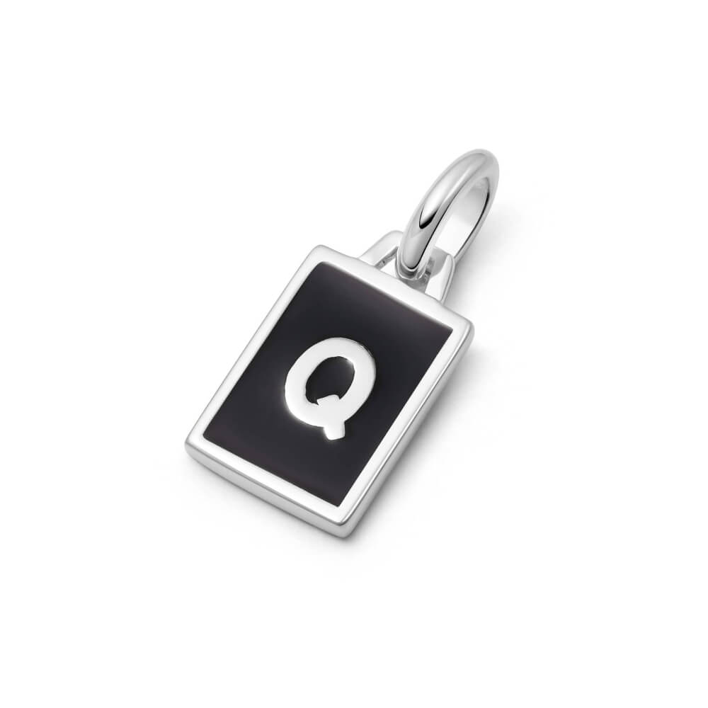 Daisy London Sterling Silver Personalised Initial Pendant-Q image