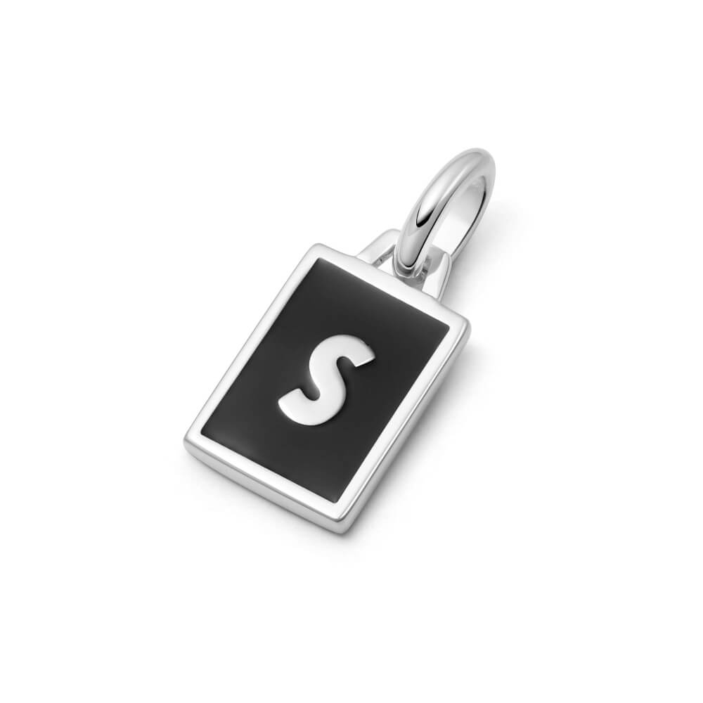 Daisy London Sterling Silver Personalised Initial Pendant-S image