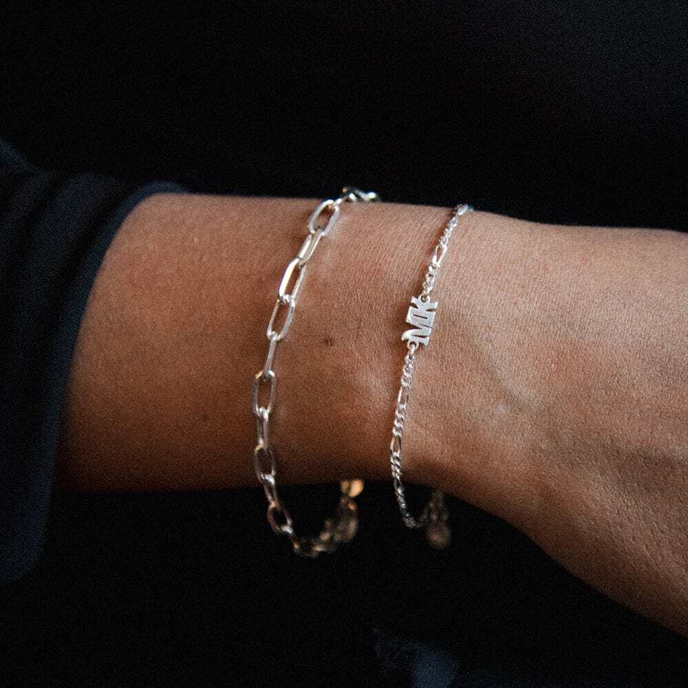 Daisy London Sterling Silver Personalised Name Bracelet Additional Image - 1