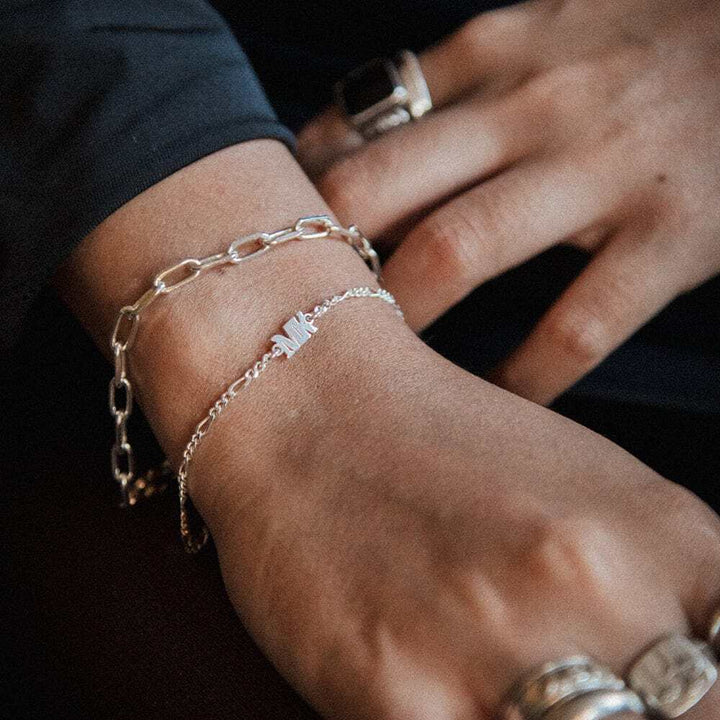 Daisy London Sterling Silver Personalised Name Bracelet Additional Image - 2