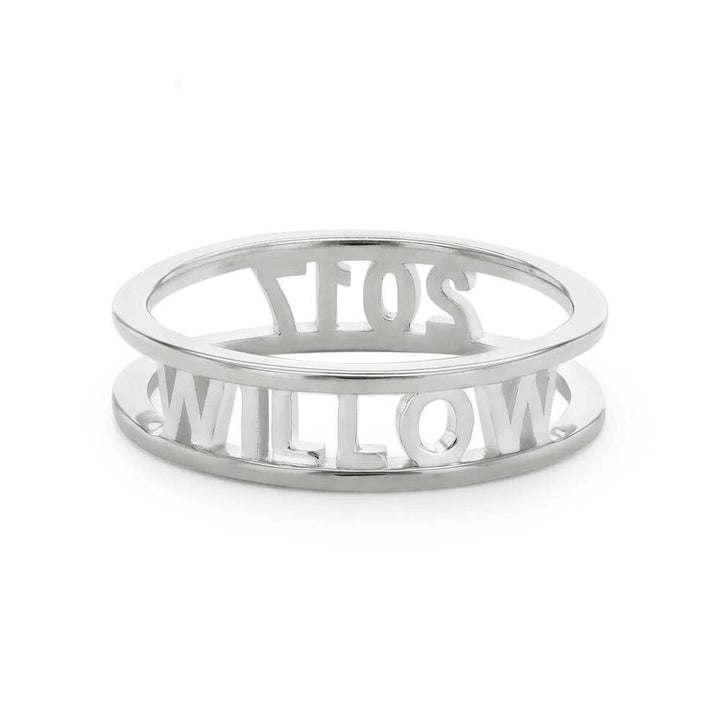 Daisy London Sterling Silver Personalised Ring