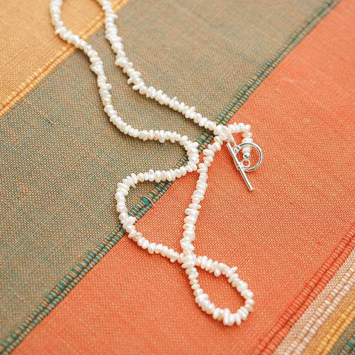 Daisy London Sterling Silver Polly Beach Pearl Necklace And Bracelet Set Additional Image - 1