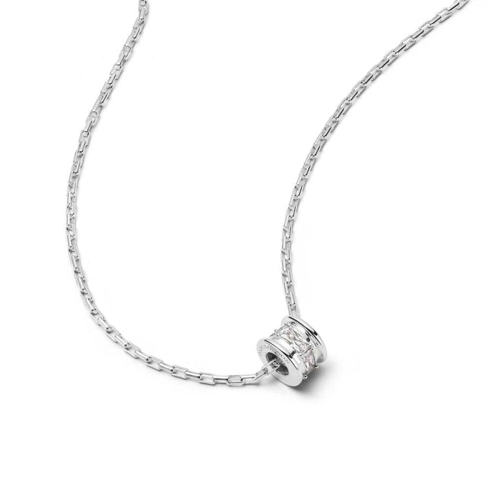 Daisy London Sterling Silver Polly Crystal Bead Necklace