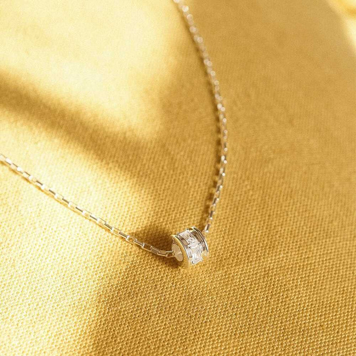 Daisy London Sterling Silver Polly Crystal Bead Necklace Additional Image - 2