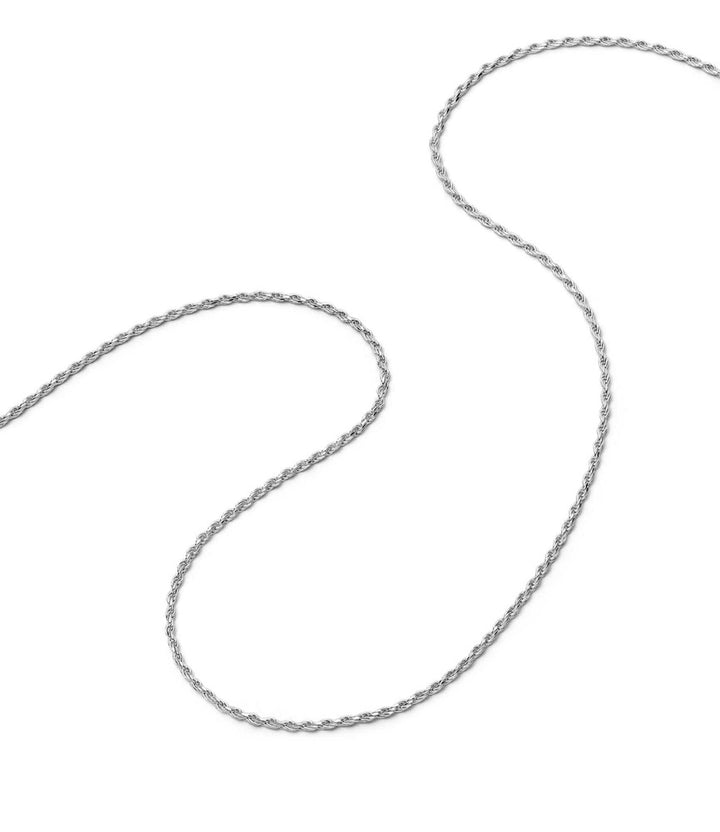 Daisy London Sterling Silver Rope Layering Chain Necklace
