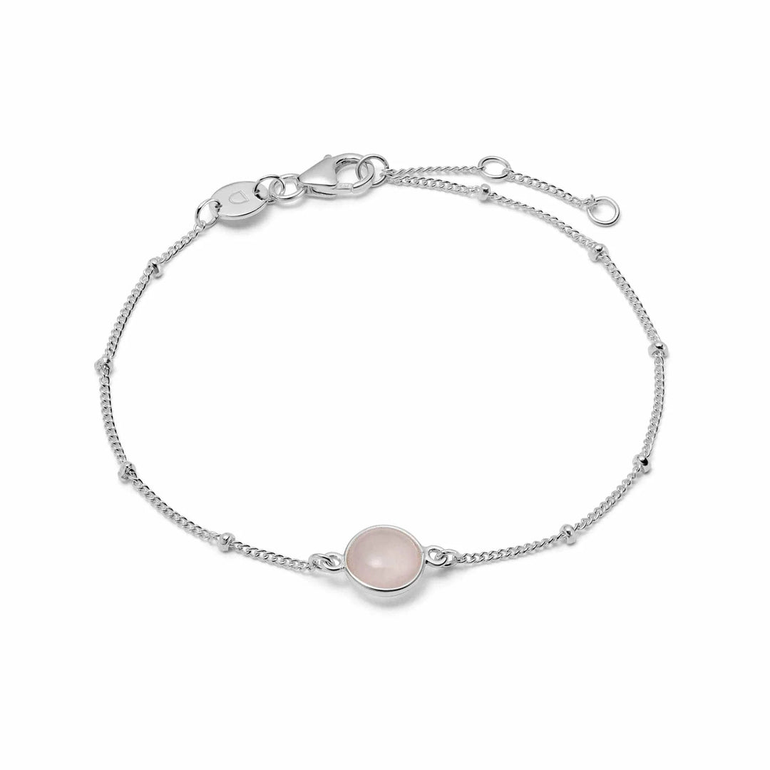 Daisy London Sterling Silver Rose Quartz Healing Stone Bracelet - MococoDaisy LondonHBR1005_SLV5056104103203Bracelets