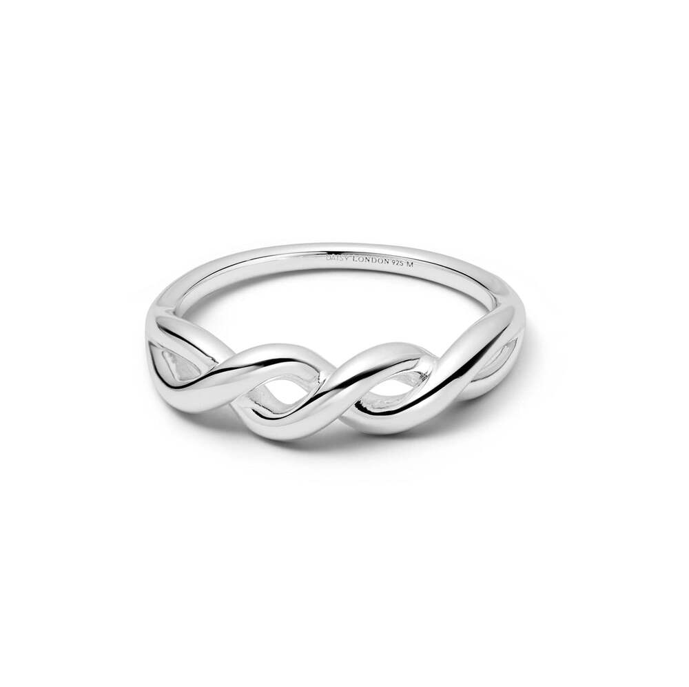 Daisy London Sterling Silver Scribble Knot Ring