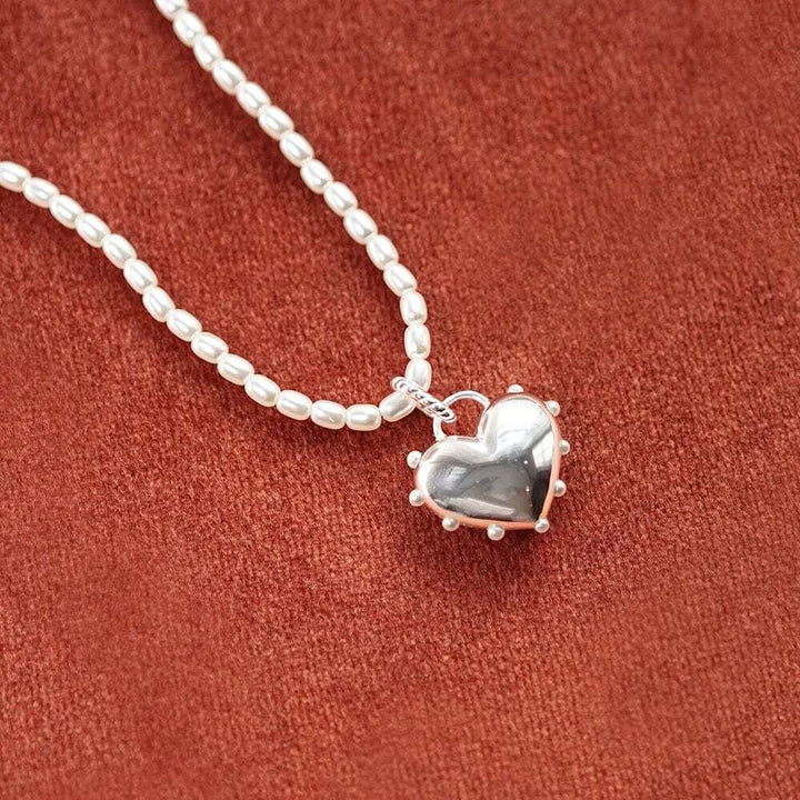 Daisy London Sterling Silver Shrimps Chubby Heart Charm Additional Image - 1
