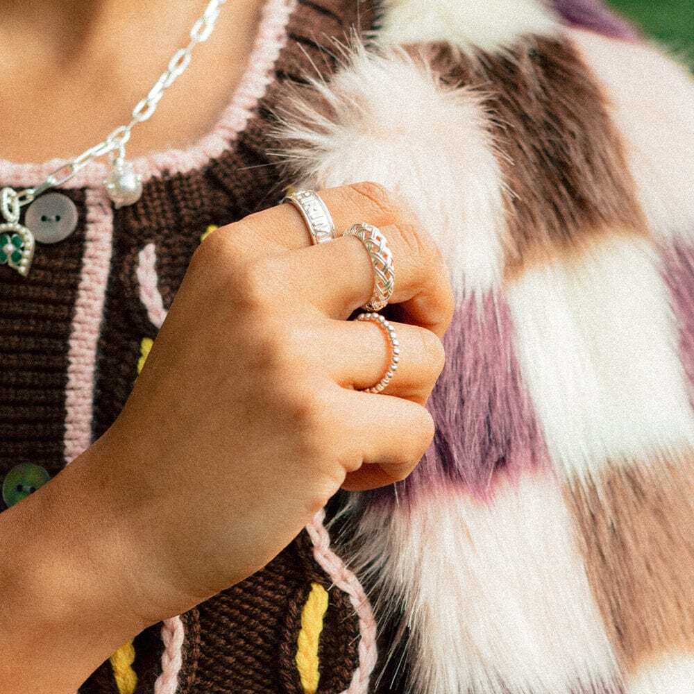 Daisy London Sterling Silver Shrimps Spinning Ring Additional Image - 1