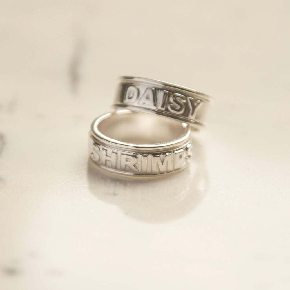 Daisy London Sterling Silver Shrimps Spinning Ring Additional Image - 2