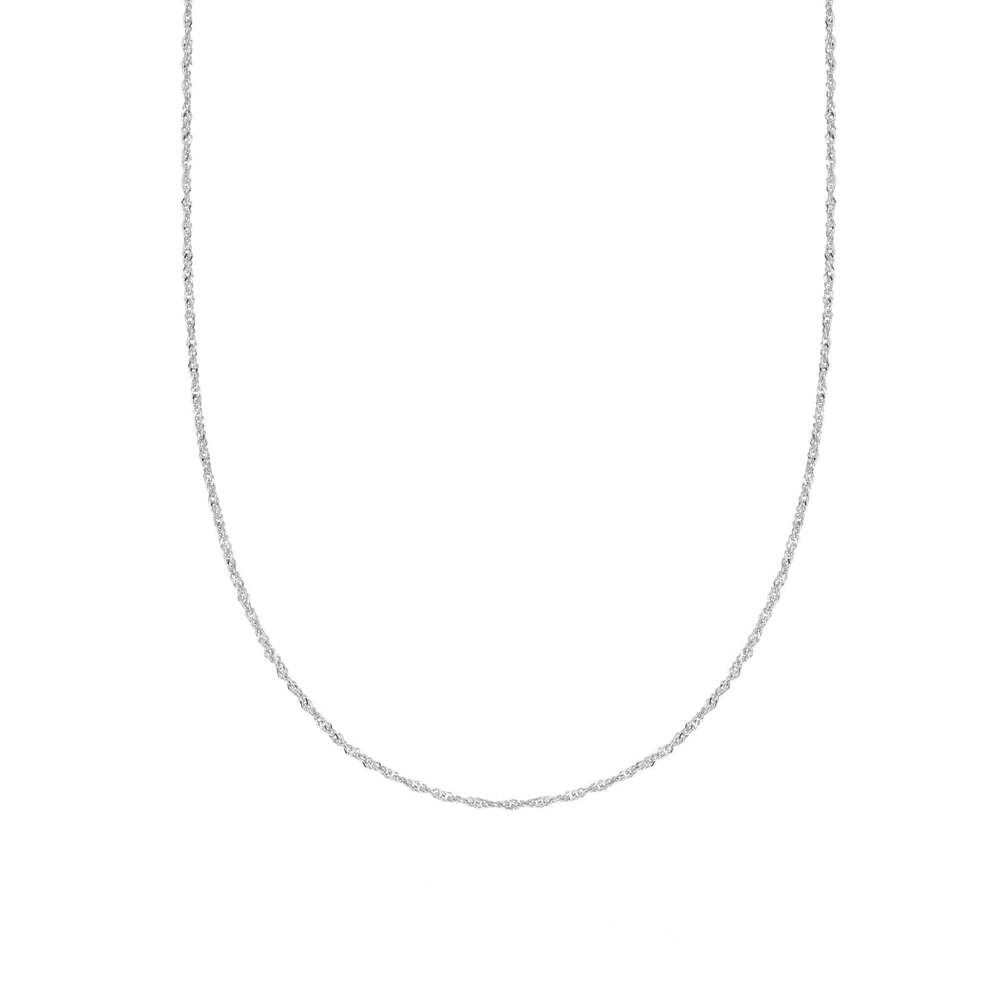 Daisy London Sterling Silver Singapore Layering Chain Necklace