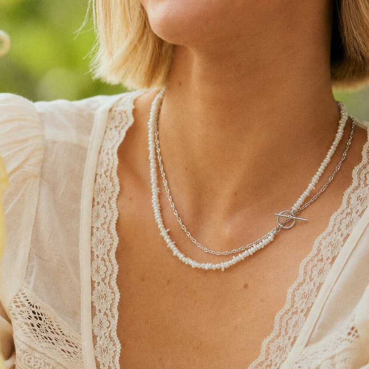 Daisy London Sterling Silver Singapore Layering Chain Necklace Additional Image - 6